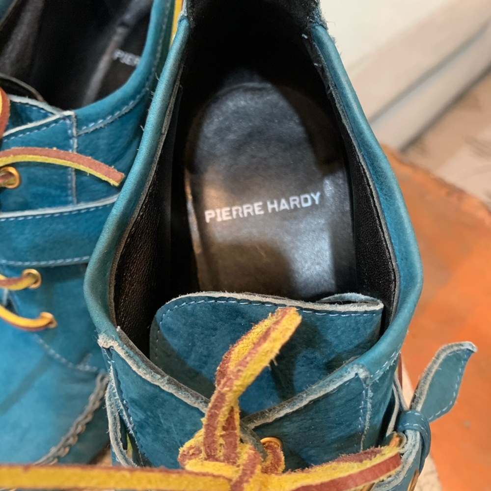Pierre Hardy Teal Heeled Boots - Picture 8 of 10